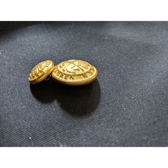 Ralph Lauren POLO CREST Metal Gold 15mm 20mm Blazer Jacket Replacement Buttons - Picture 4 of 6